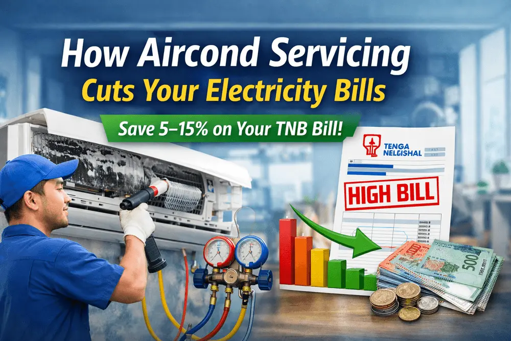 How Aircond servicing cuts your electricity bills