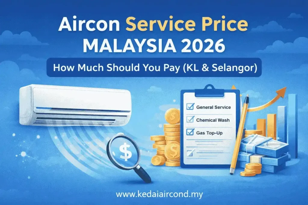 Aircon service price in Malaysia 2026