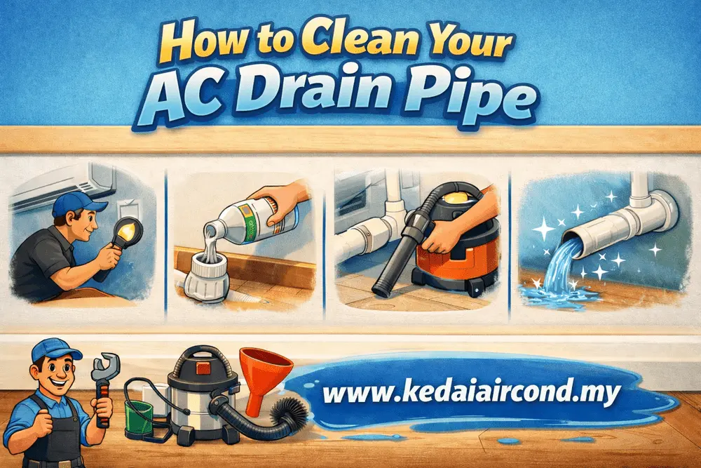 How to Clean Aircond Drain Pipe